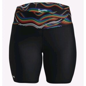 Under Armour Women's Black Shorts with Colorful Accents